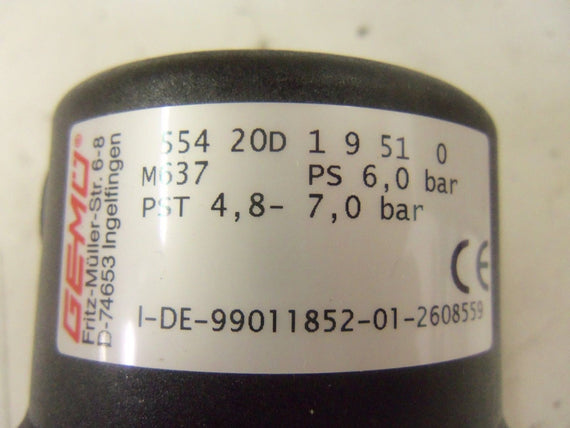 GEMU 55420D19510 PNEUMATIC VALVE *NEW IN BOX*