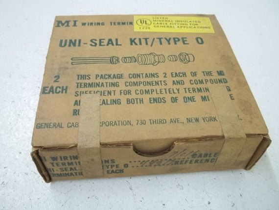 GENERAL CAM CORP. 44917 UNI-SEAL KIT/TYPE 0 *NEW IN BOX*