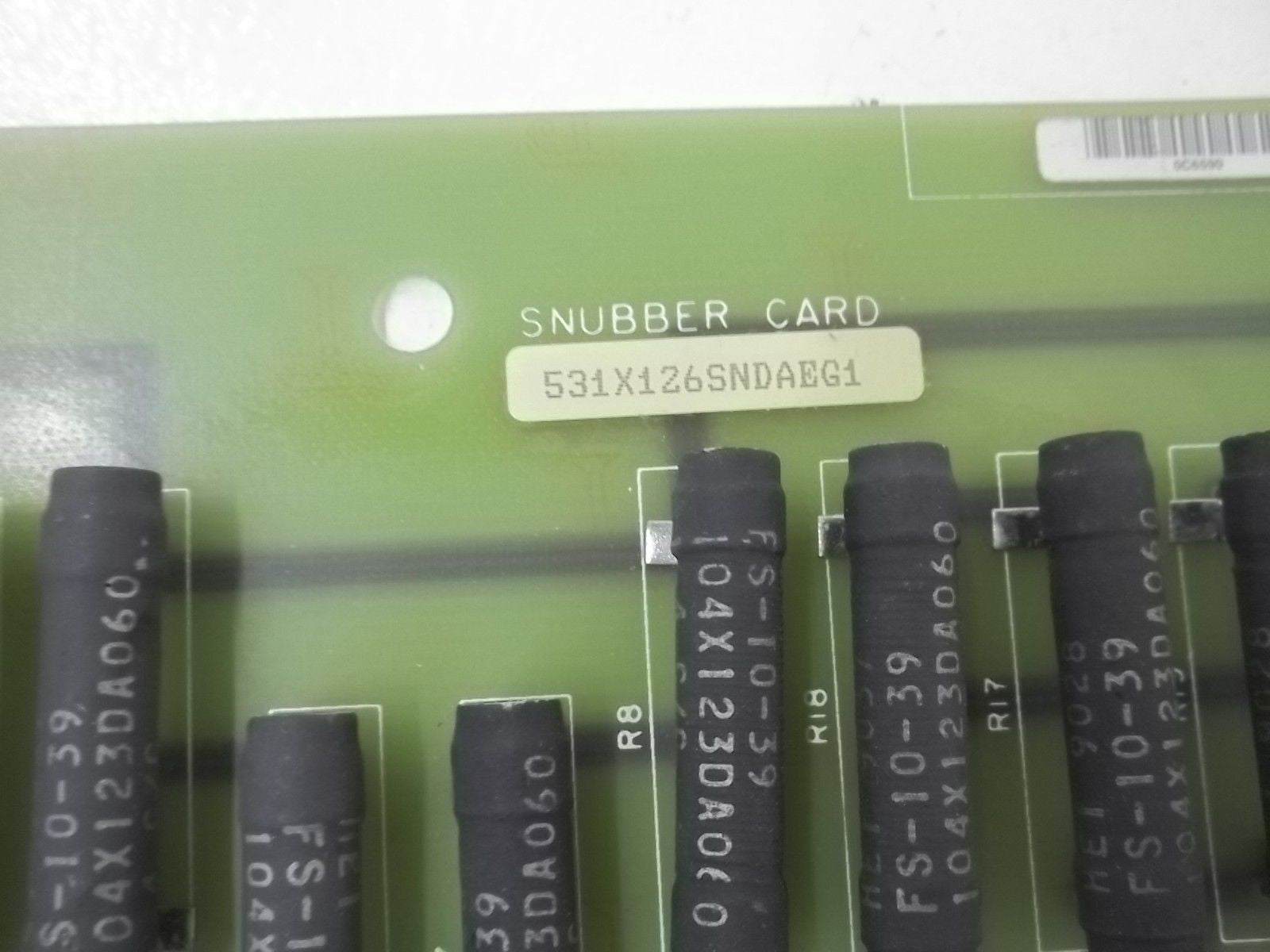 GENERAL ELECTRIC 531X126SNDAEG1 SNUBBER CARD *USED*