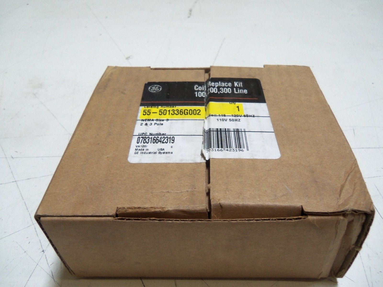 GENERAL ELECTRIC 55-501336G002 COIL 110//115-120V *NEW IN BOX*