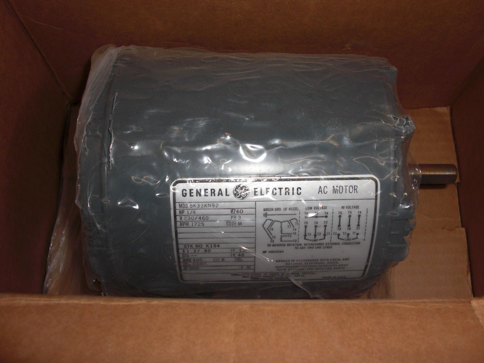 GENERAL ELECTRIC 5K33KN92 *NEW IN THE BOX*