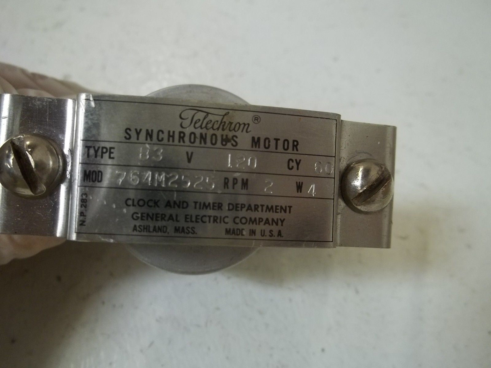 GENERAL ELECTRIC B3-764M2525 SYNCHRONOUS MOTOR *USED*