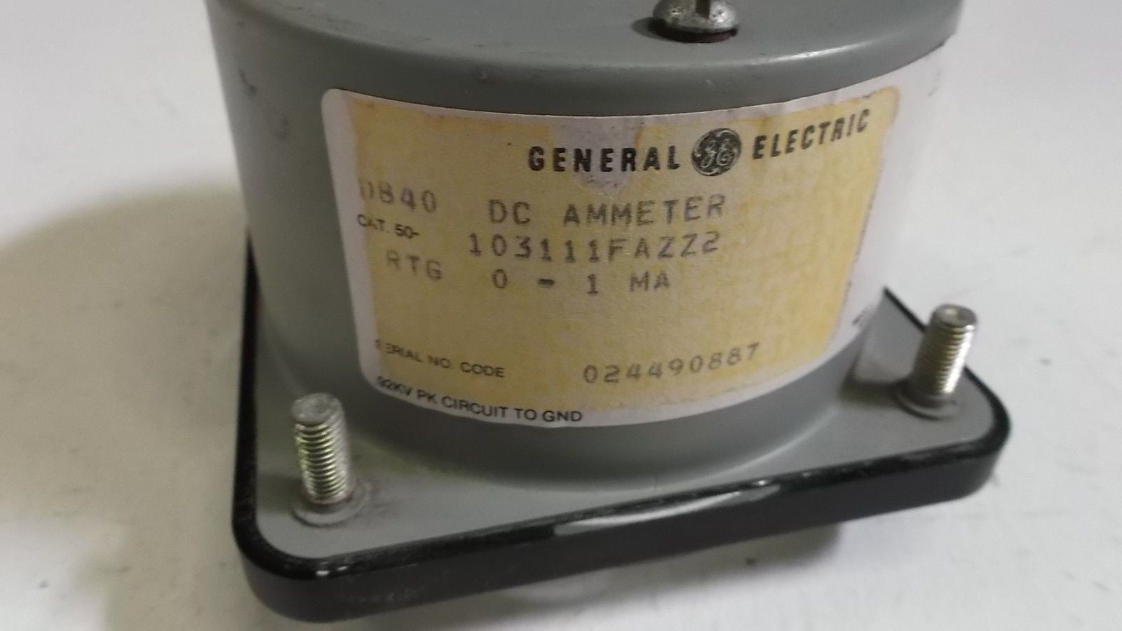 GENERAL ELECTRIC BOARD METER 50-103111FAZZ2 *NEW NO BOX*