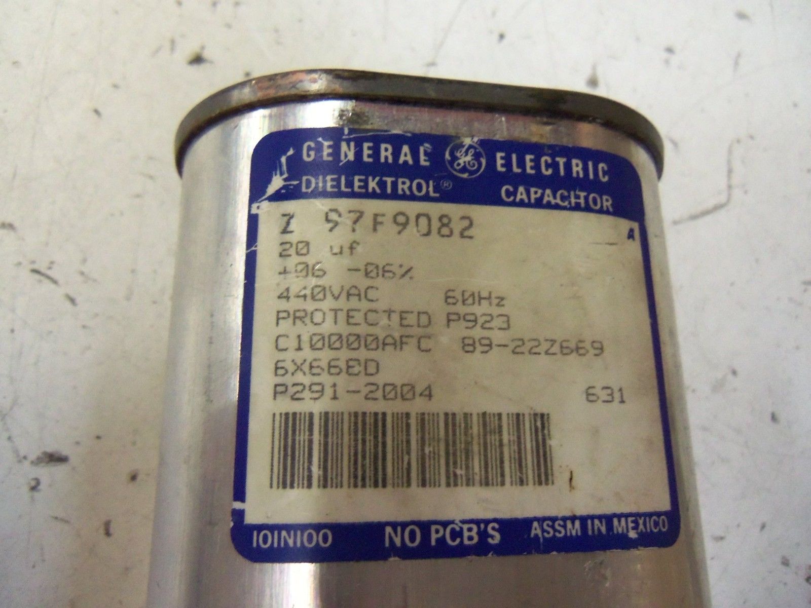 GENERAL ELECTRIC CAPACITOR Z97F9082 *USED *