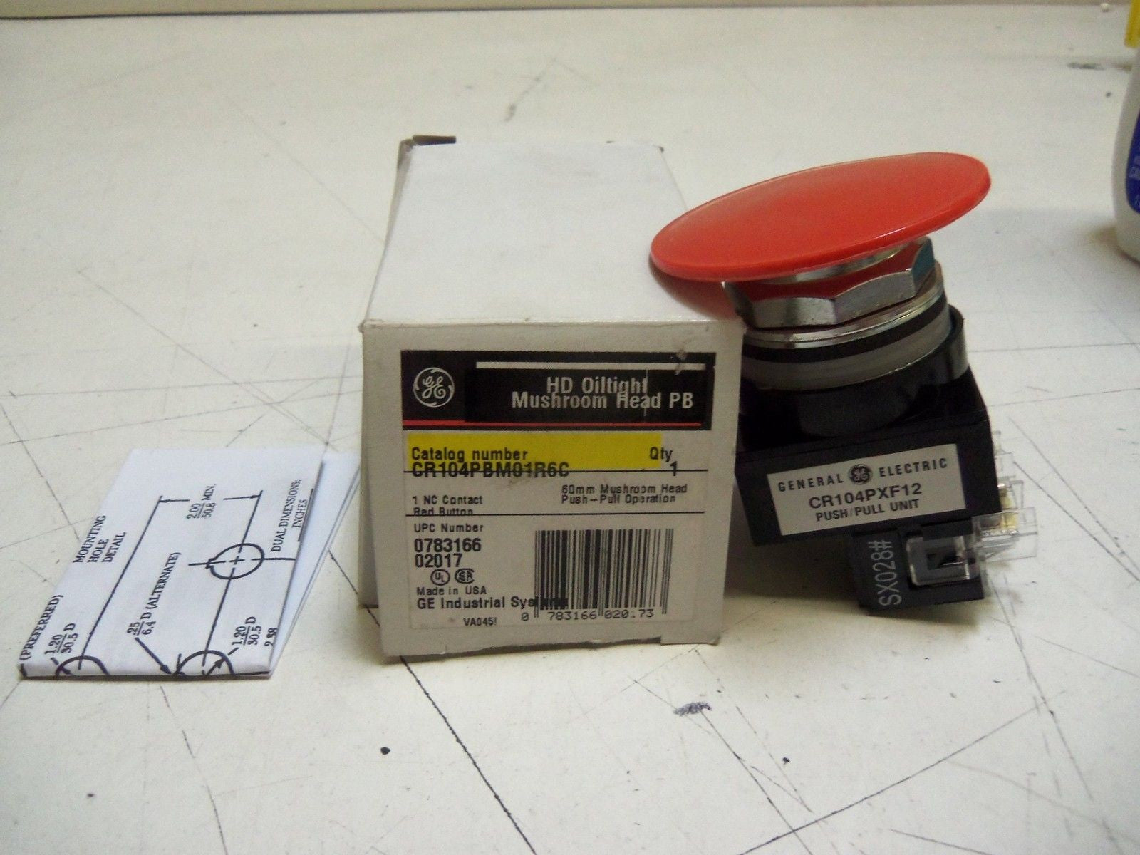 GENERAL ELECTRIC CR104PBM01R6C PUSHBUTTON  *NEW IN BOX*