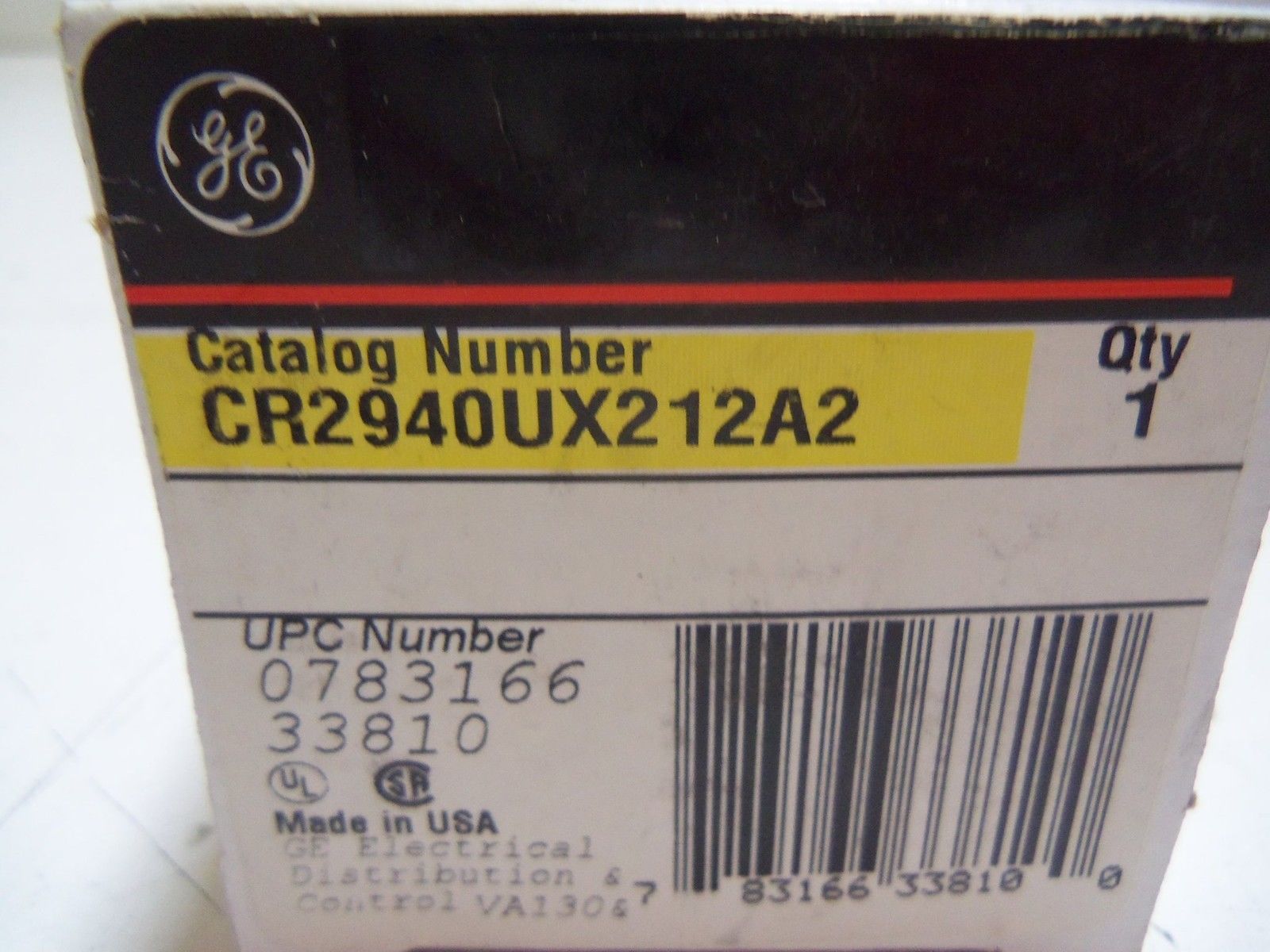 GENERAL ELECTRIC CR2940UX212A2 INDICATOR LIGHT 110V  *NEW IN BOX*