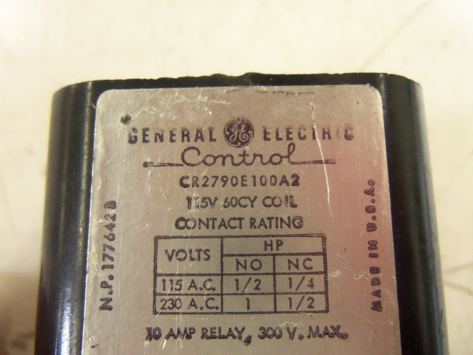 GENERAL ELECTRIC CR2790E100A2 *USED*