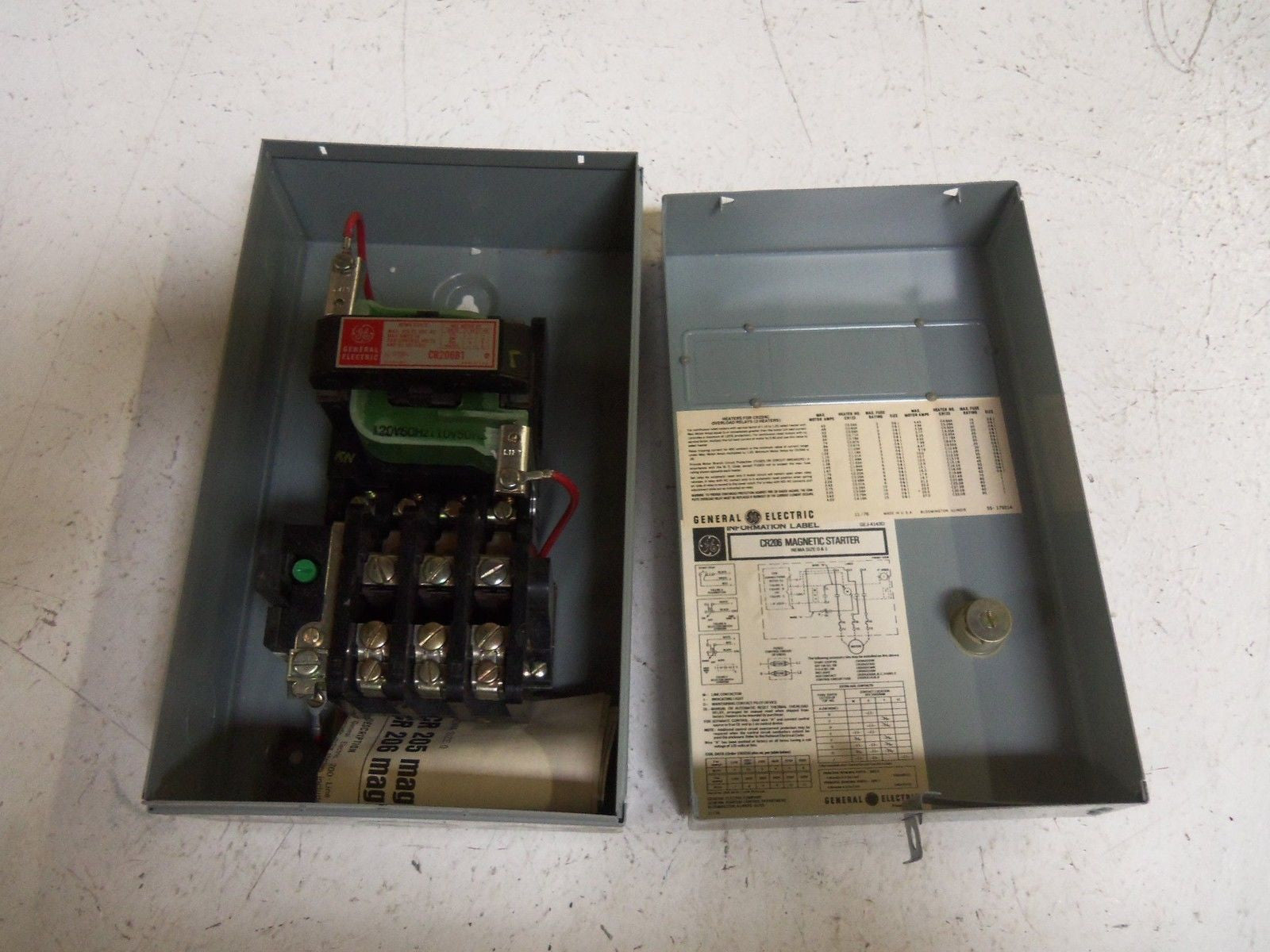 GENERAL ELECTRIC CR206B122 STARTER *NEW IN BOX*