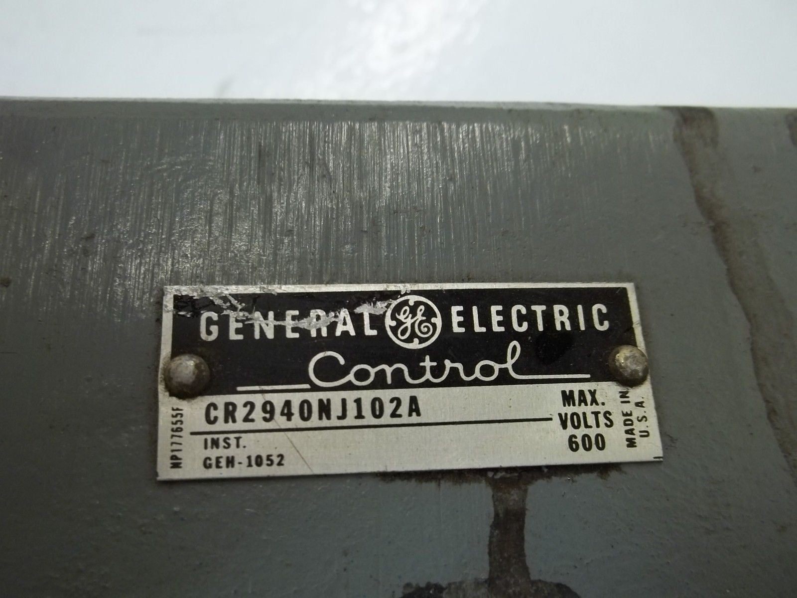 GENERAL ELECTRIC CR2940NJ10A START/STOP PUSHBUTTON STATION *USED*
