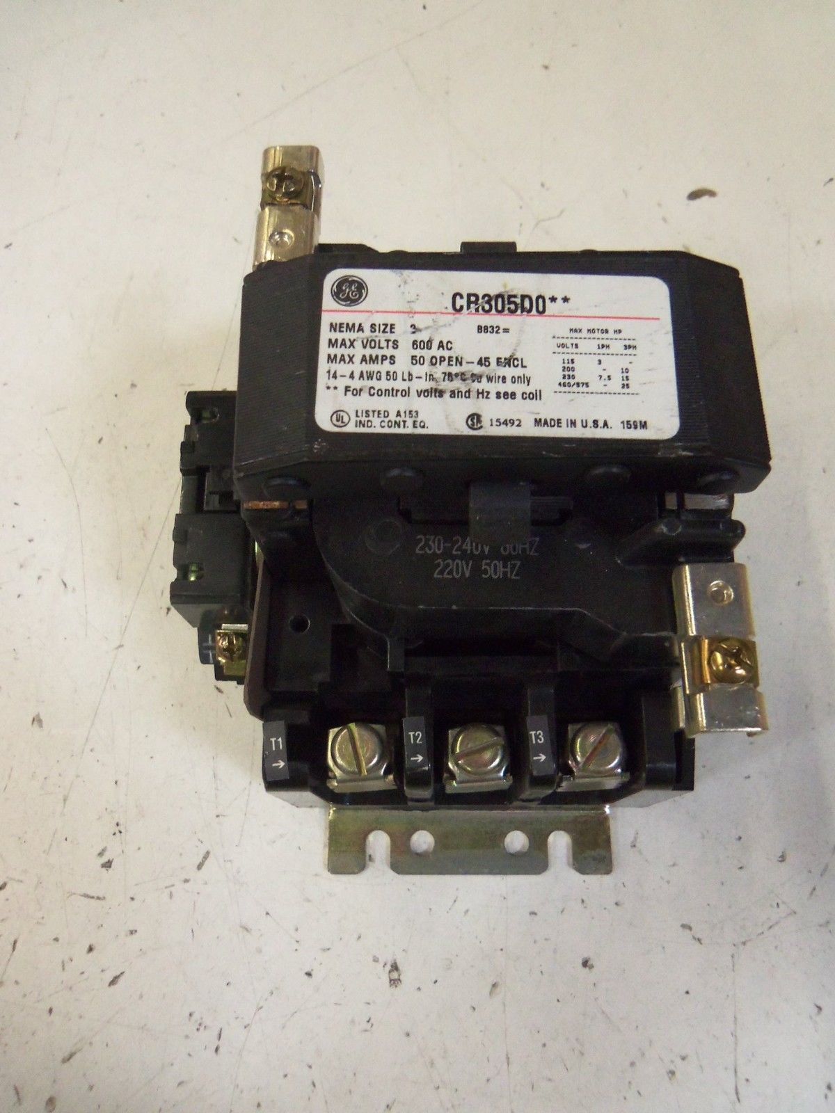 GENERAL ELECTRIC CR305D0 SIZE 2 *NEW NO BOX*