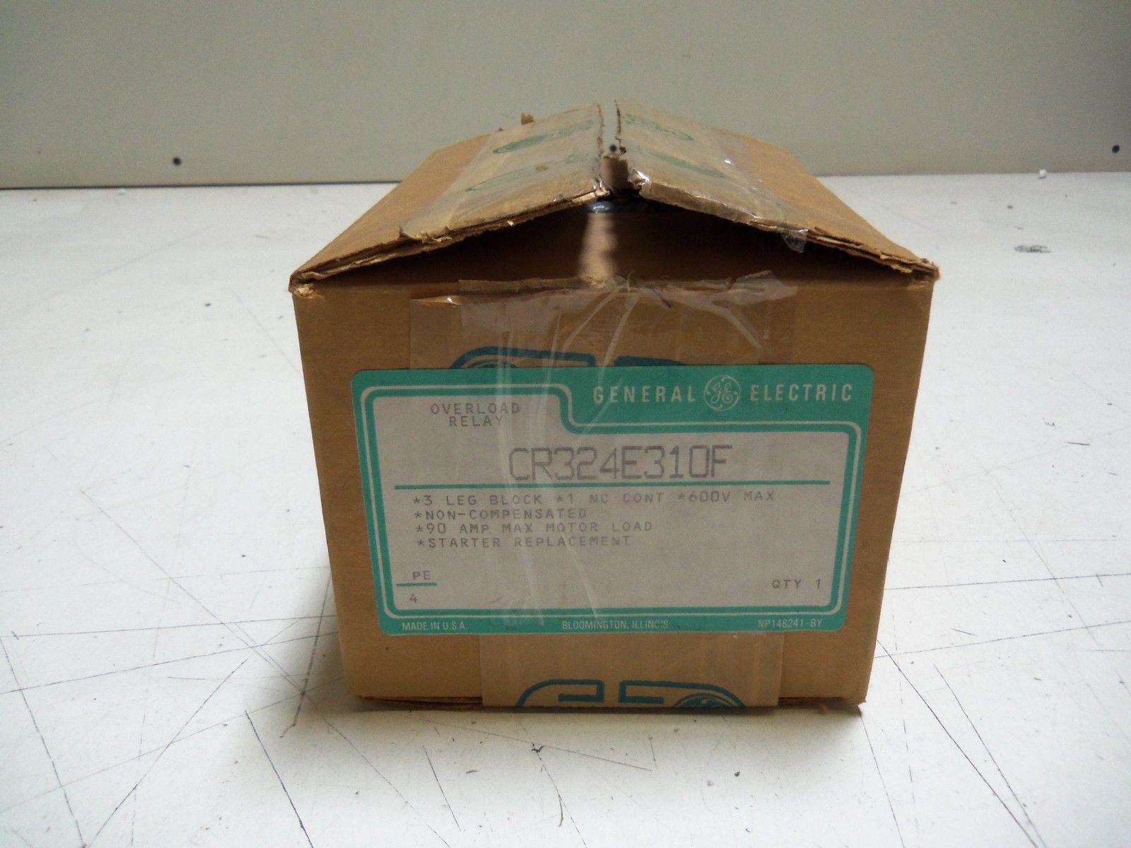 GENERAL ELECTRIC CR324E310F OVERLOAD RELAY *NEW IN BOX*