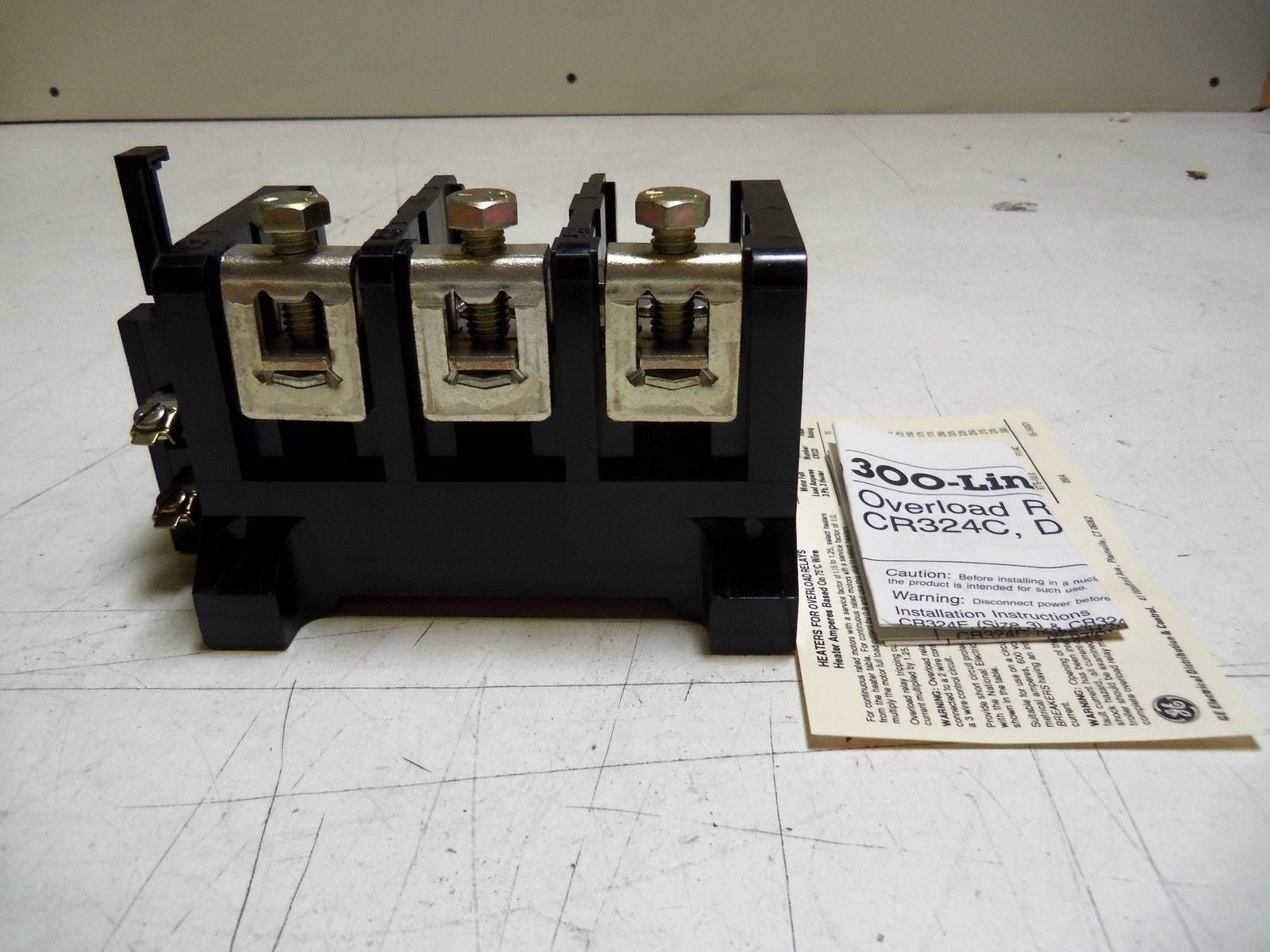 GENERAL ELECTRIC CR324E310FX OVERLOAD RELAY BLOCK *NEW IN BOX*