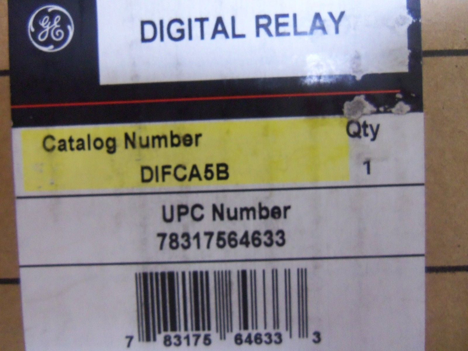 GENERAL ELECTRIC DIFCA5B RELAY DIGITAL OVERCURRENT PROTECTION *NEW IN BOX*