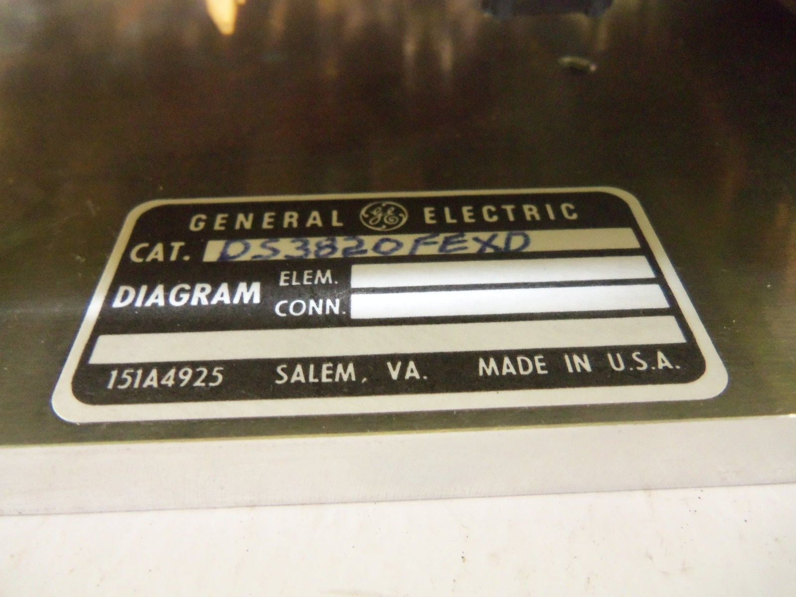 GENERAL ELECTRIC DS3820FEXD CIRCUIT BOARD *USED*