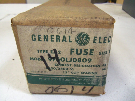 GENERAL ELECTRIC FUSE 9F60LJD809 *FACTORY SEALED*