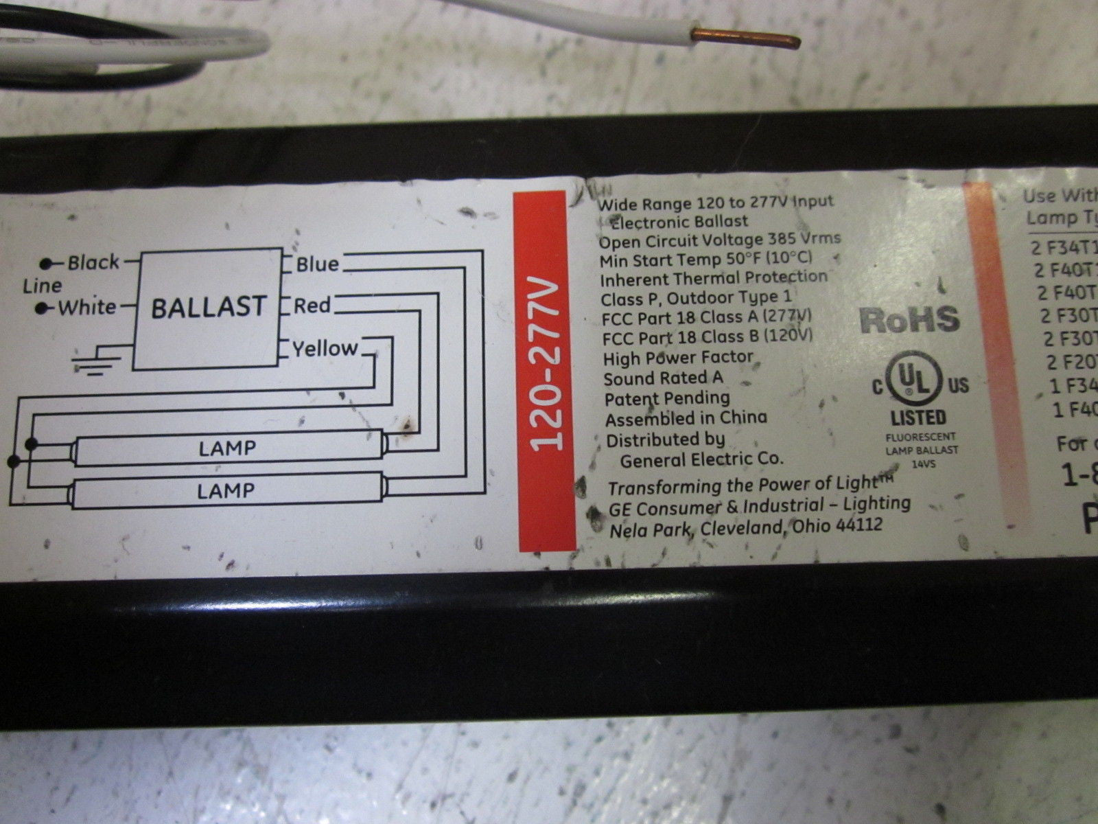 GENERAL ELECTRIC GE-240-RS-MV-N 277V *NEW NO BOX*
