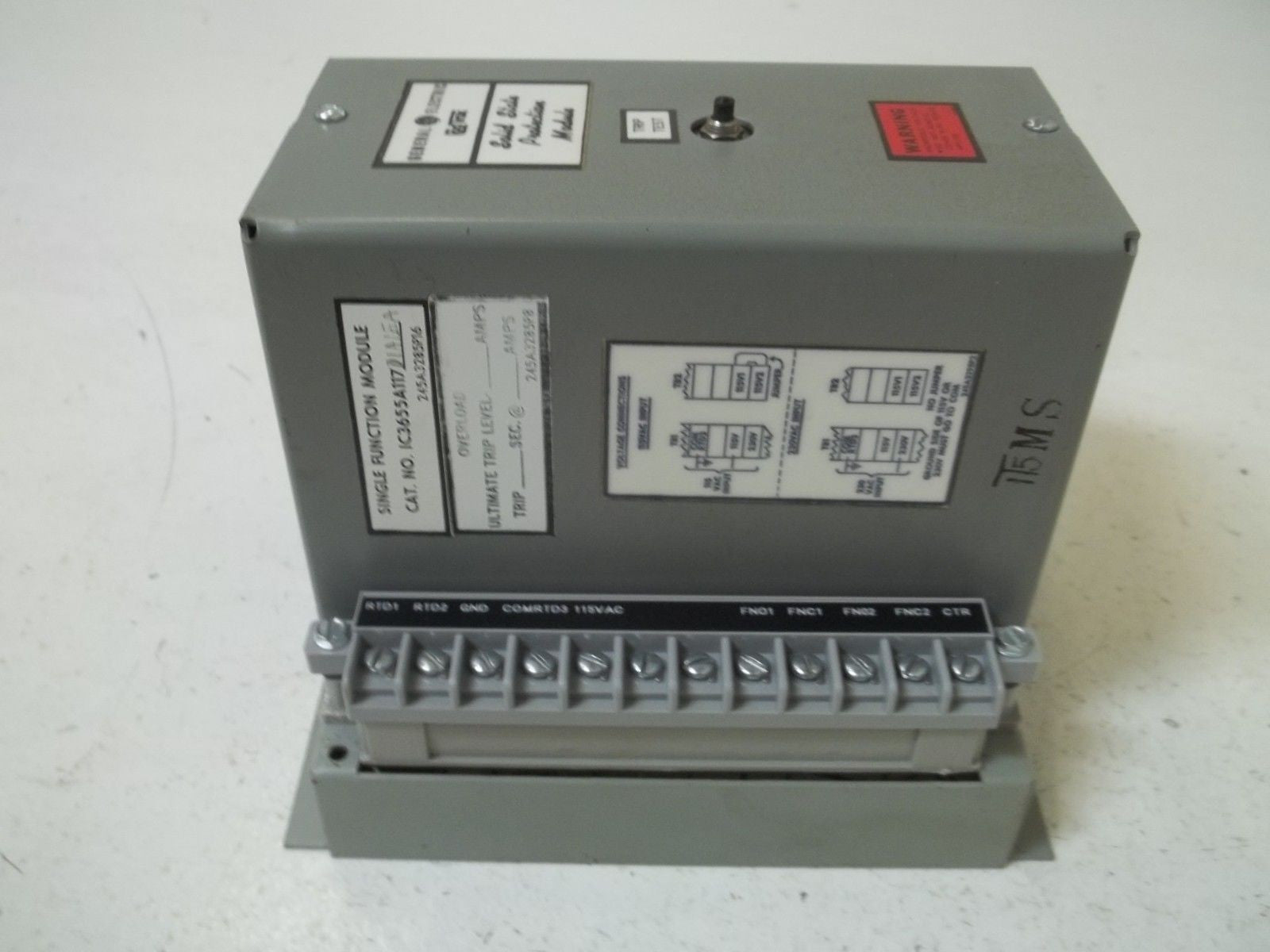 GENERAL ELECTRIC IC3655A117D1A1EA SINGLE FUNCTION MODULE *USED*