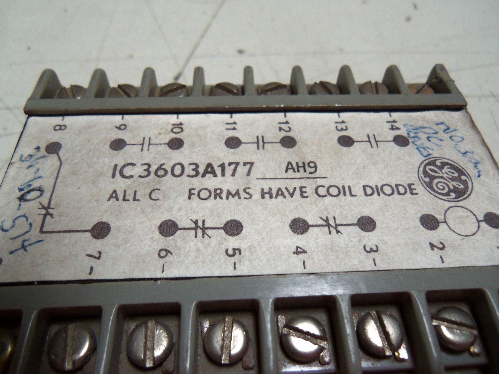 GENERAL ELECTRIC IC3603A177AH9 RELAY MODULE  *USED*