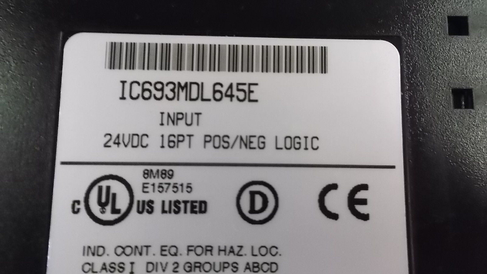 GE FANUC IC693MDL645E INPUT MODULE *USED*