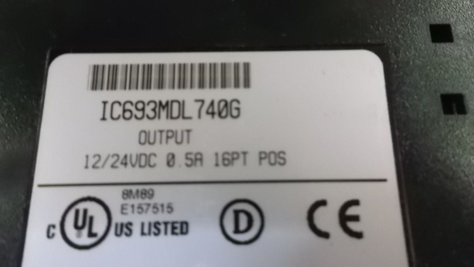 GENERAL ELECTRIC IC693MDL740G OUTPUT MODULE *USED*