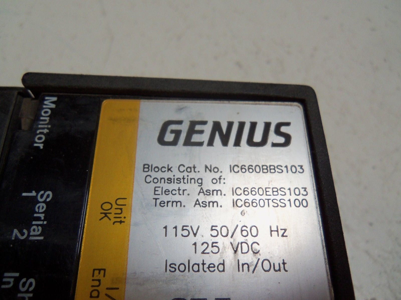 GENERAL ELECTRIC IC600BBS103 *USED*