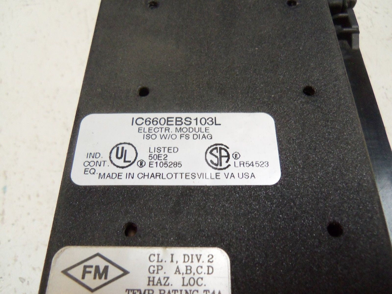 GENERAL ELECTRIC IC600BBS103 *USED*