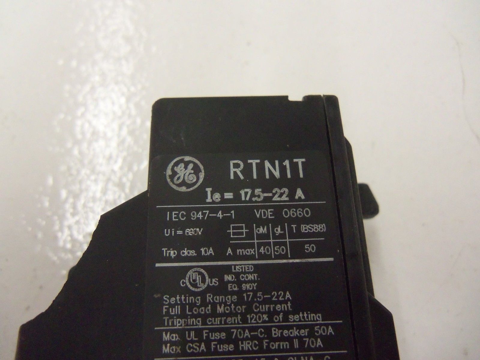 GENERAL ELECTRIC RTN1T *USED*