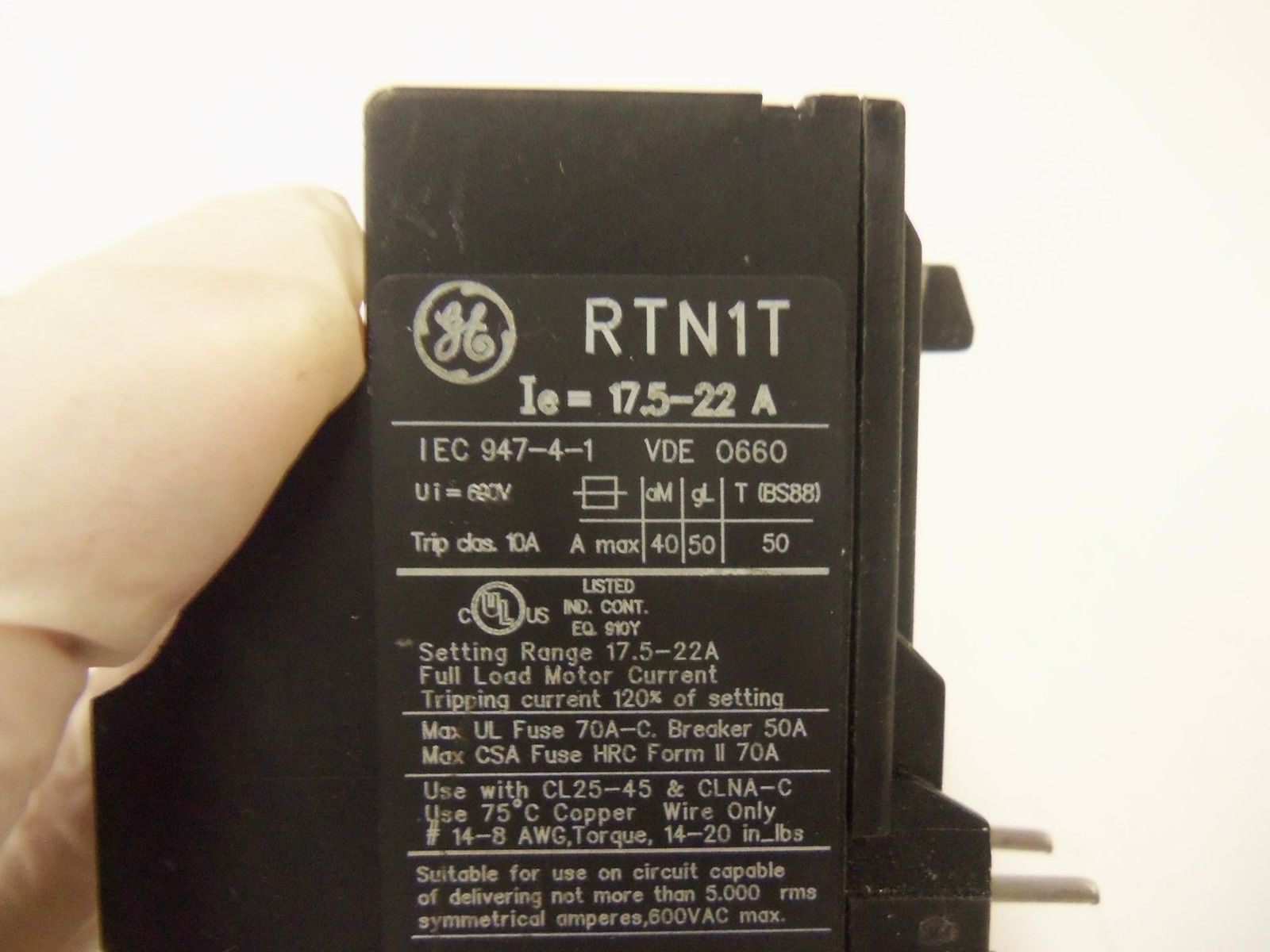 GENERAL ELECTRIC RTN1T *USED*