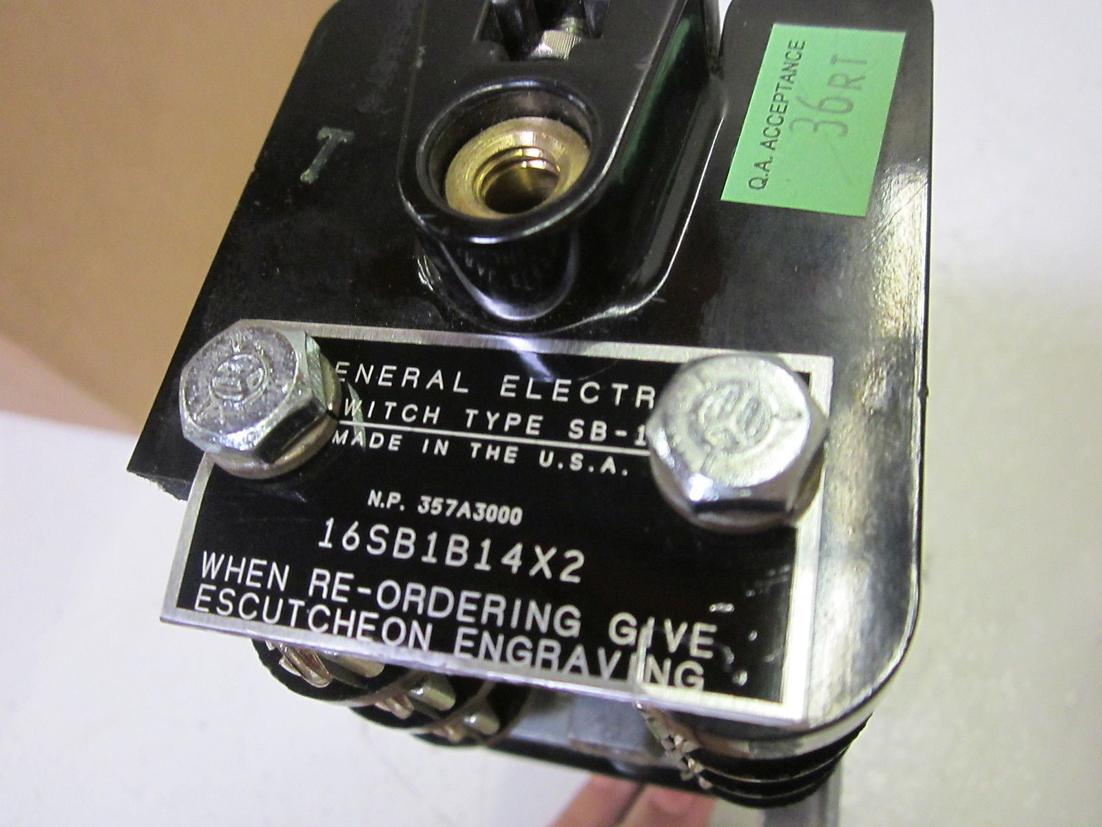 GENERAL ELECTRIC SB-1 CONTROL SWITCH 16SB1B14X2 *USED*