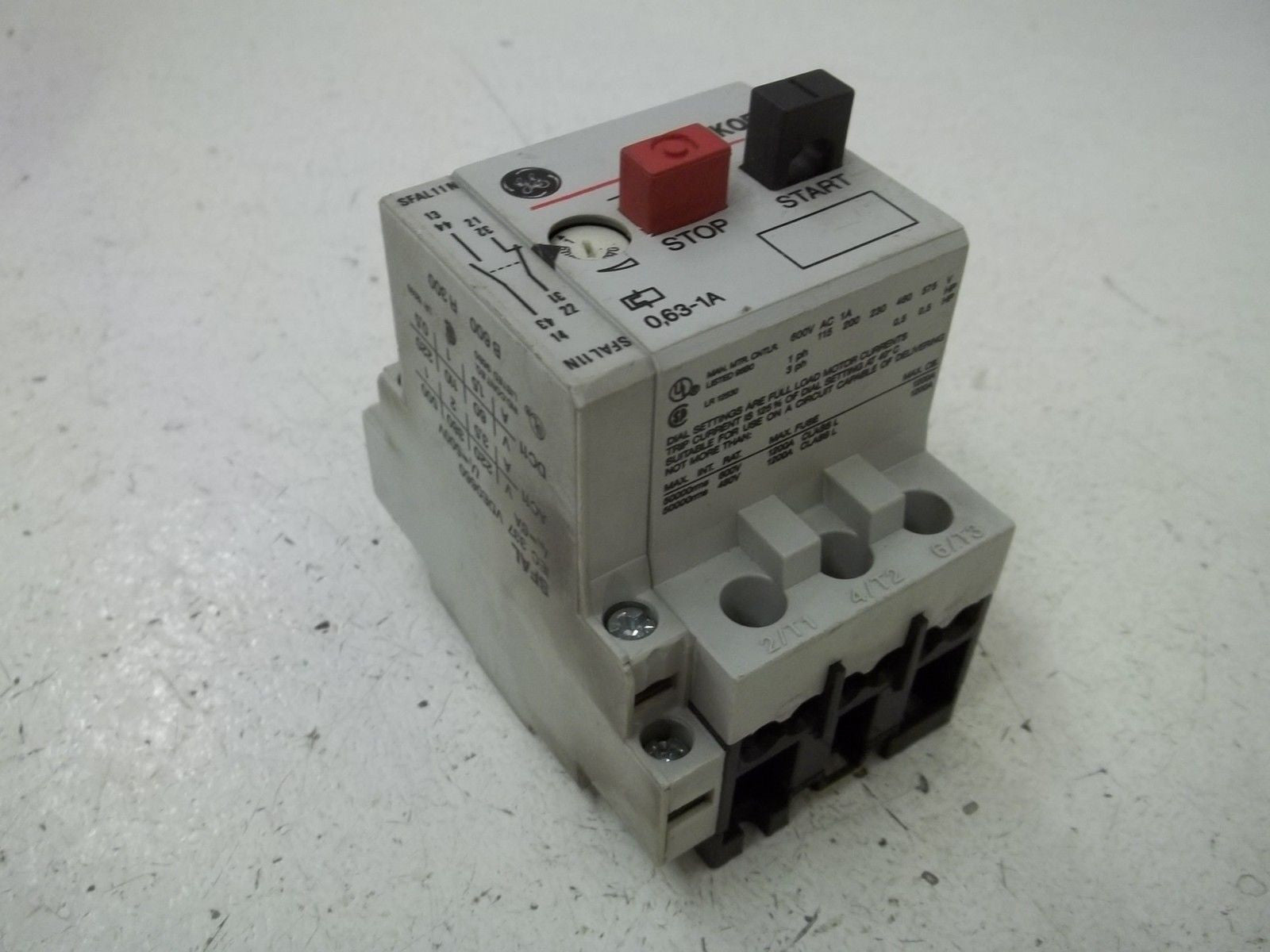 GENERAL ELECTRIC SFKOE W/SFAL CIRCUIT BREAKER *USED*