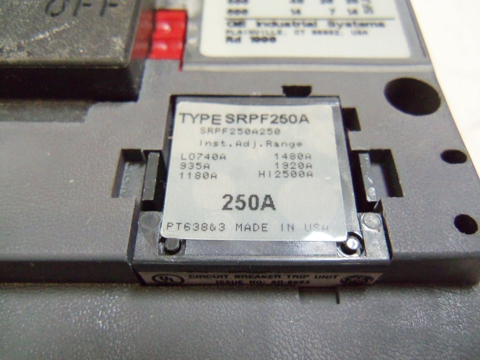 GENERAL ELECTRIC SFLA36AT0250 250 AMPS *NEW IN BOX*