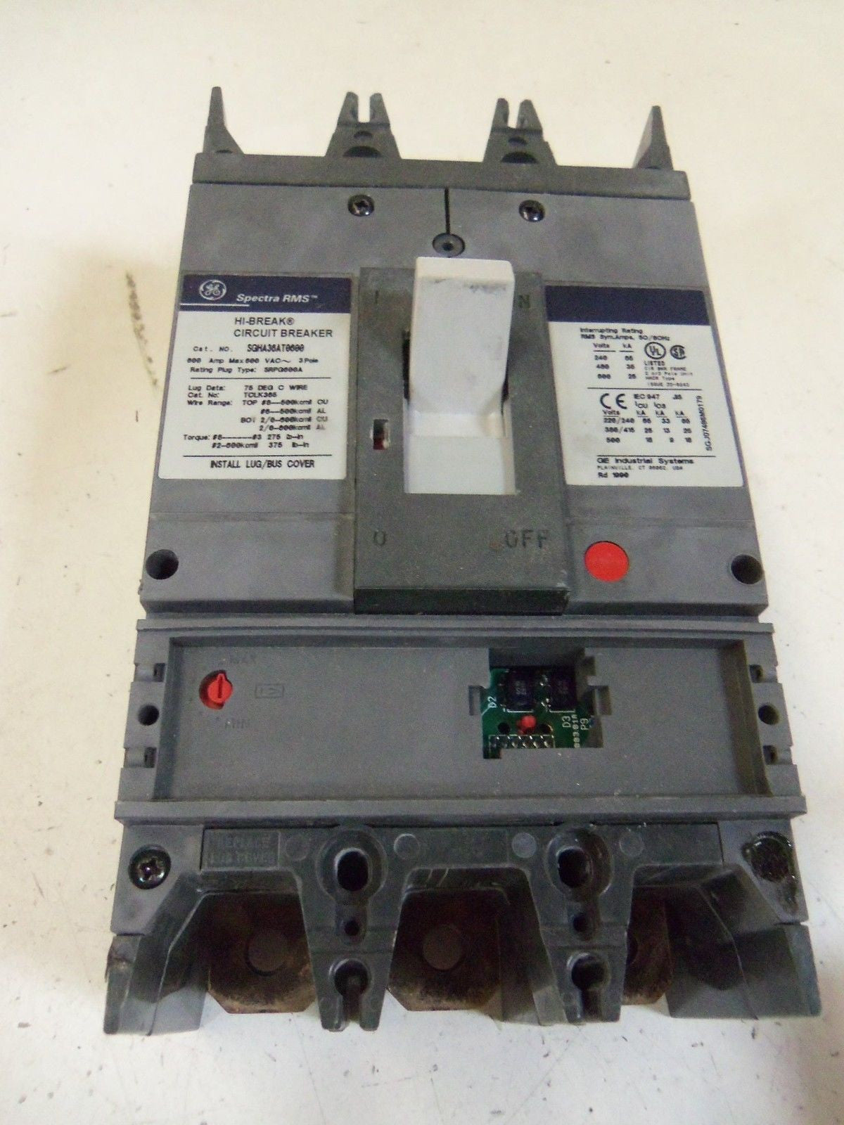 GENERAL ELECTRIC SGHA36AT0600 (NO TRIP) *USED*