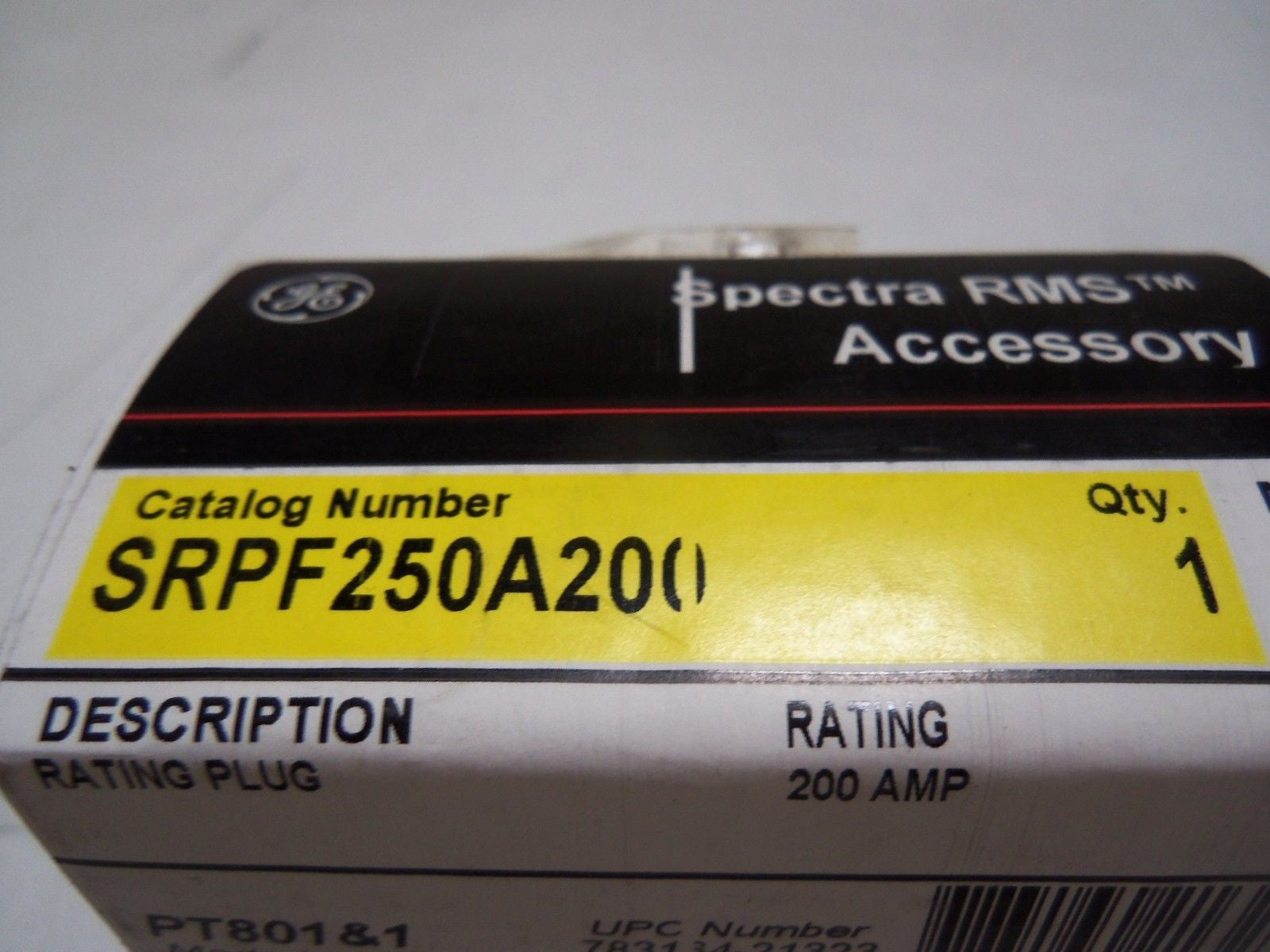 GENERAL ELECTRIC SRPF250A200 PLUG *FACTORY SEALED*