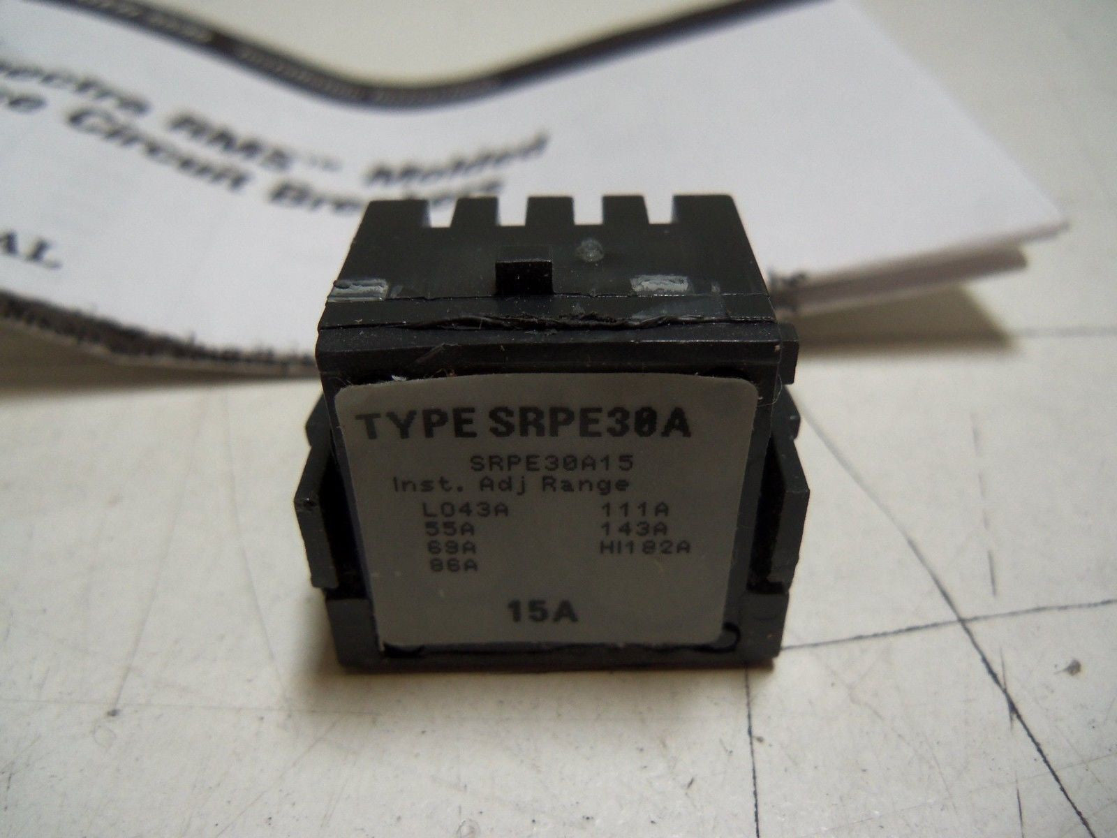 GENERAL ELECTRIC SRPE30A15 PLUG *NEW IN BOX*