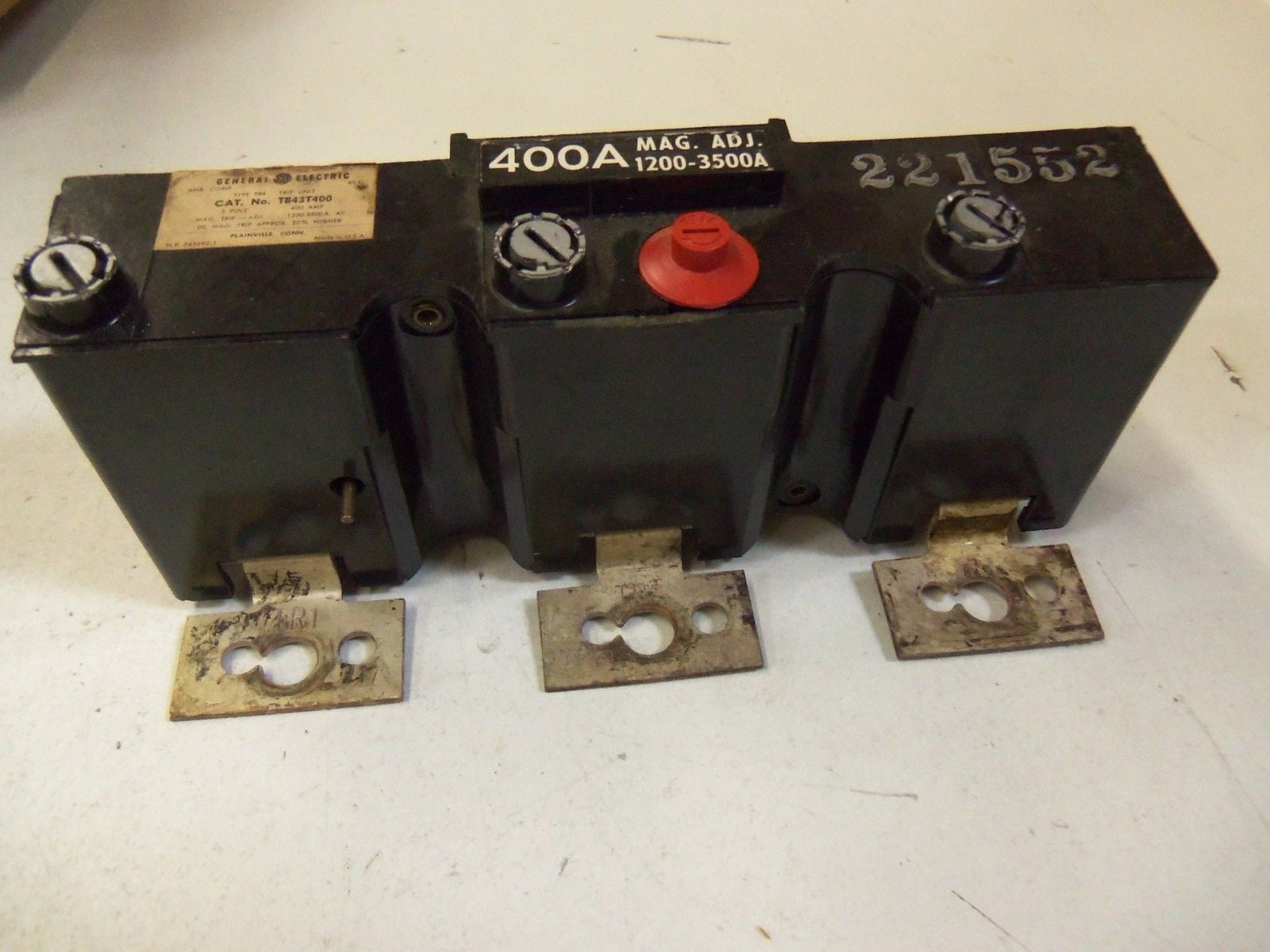 GENERAL ELECTRIC TB43T400 TRIP UNIT  *USED*