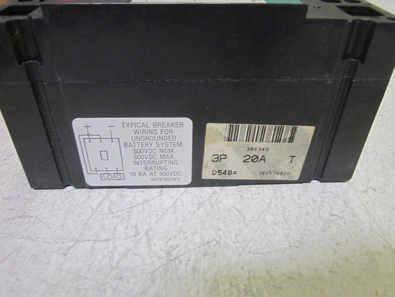GENERAL ELECTRIC TED136020WL CIRCUIT BREAKER *NEW IN BOX*