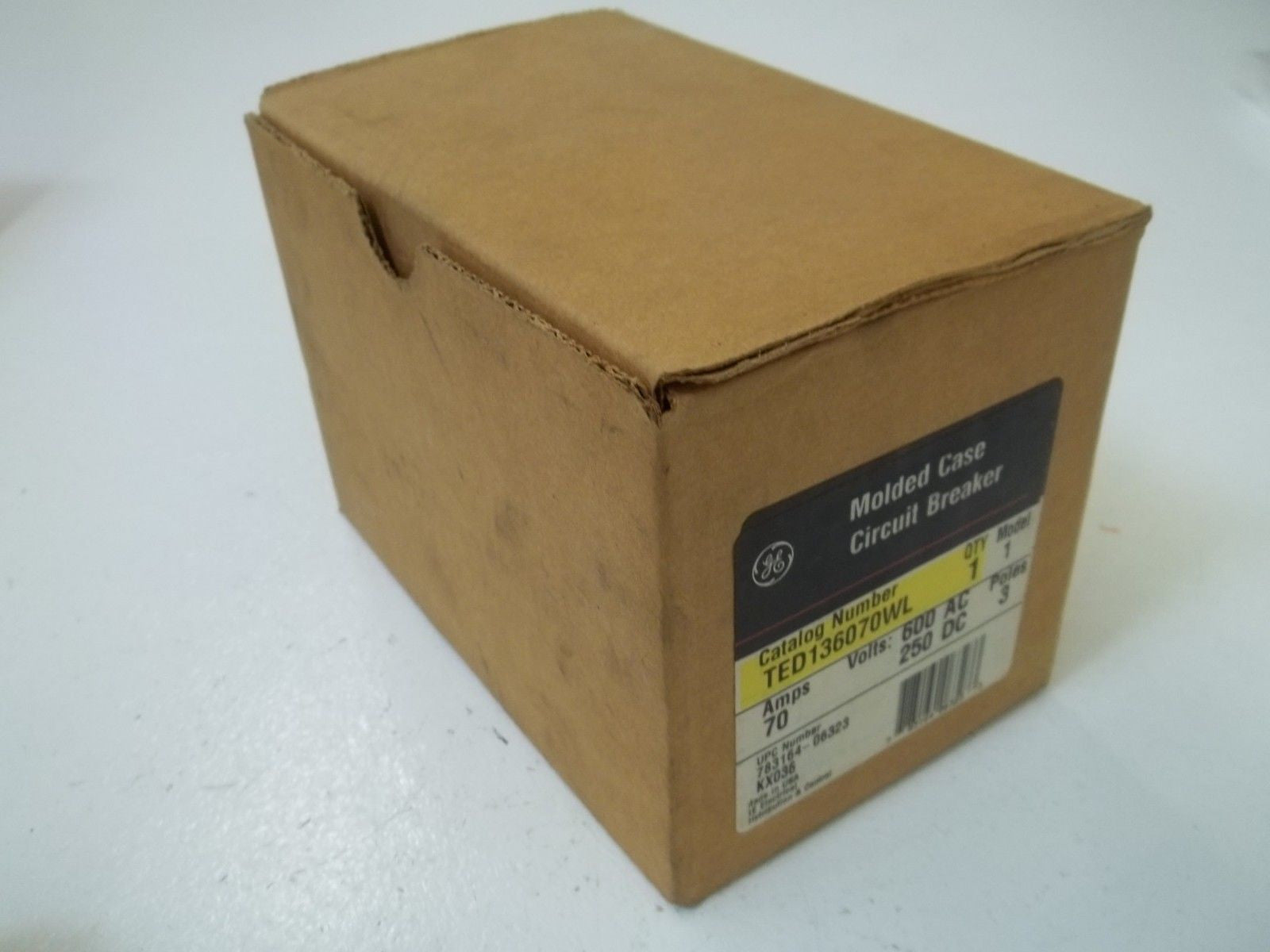 GENERAL ELECTRIC TED136070WL CIRCUIT BREAKER 70A *NEW IN BOX*