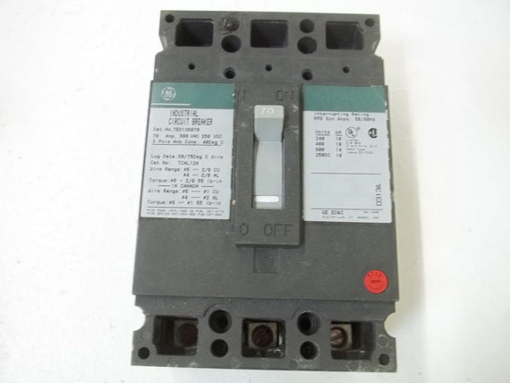 GENERAL ELECTRIC TED136070WL CIRCUIT BREAKER 70A *NEW IN BOX*