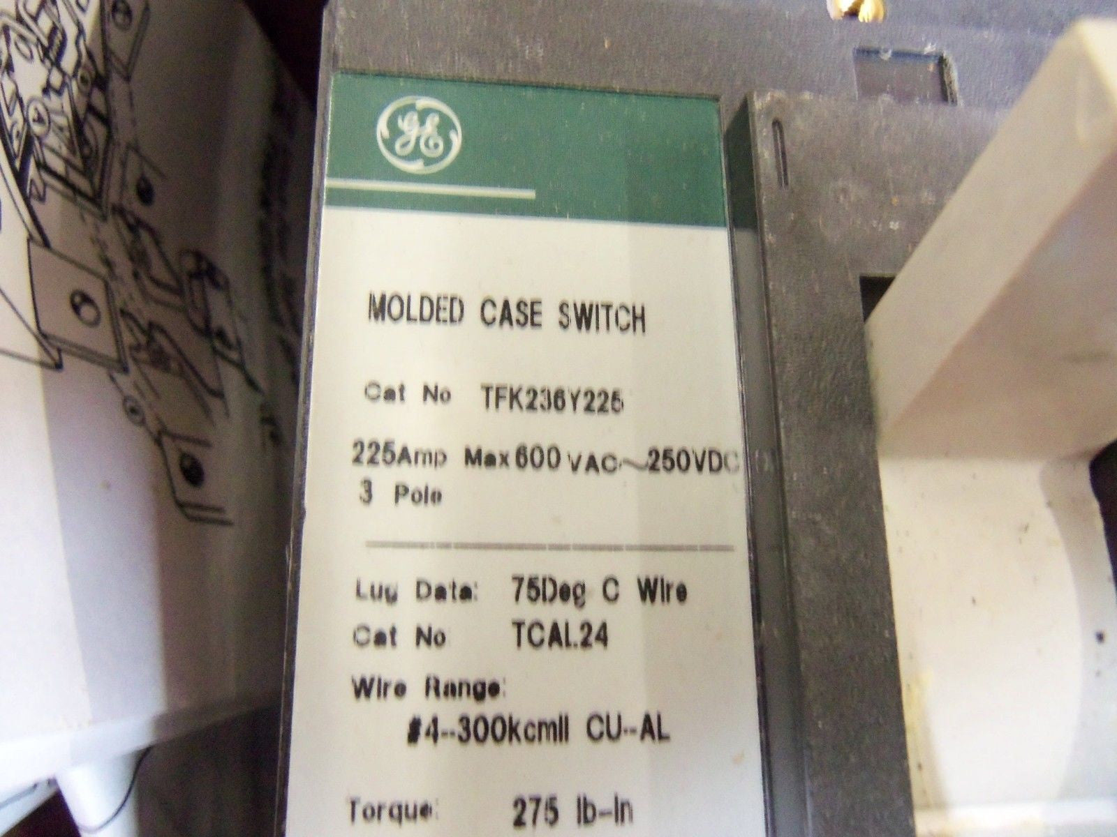 GENERAL ELECTRIC TFK236Y225 *NEW IN BOX*