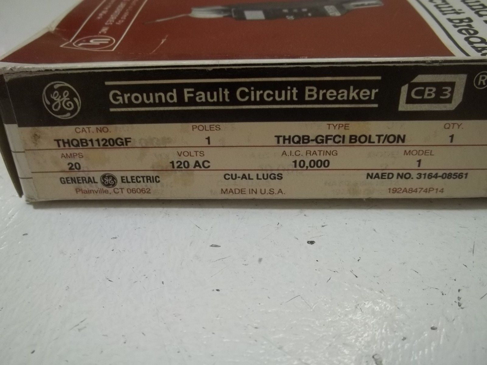GENERAL ELECTRIC THB1120GF CIRCUIT BREAKER *NEW IN BOX*