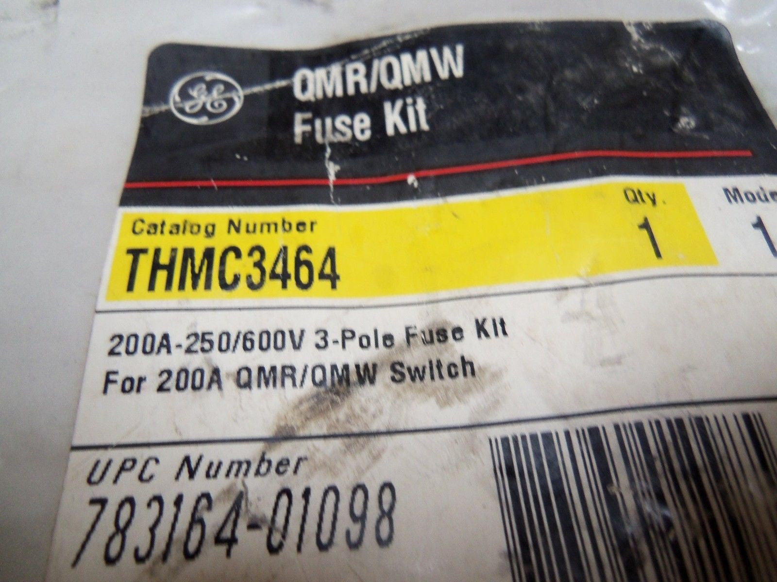GENERAL ELECTRIC THMC3464 FUSE KIT 200A 600V *NEW NO BOX*