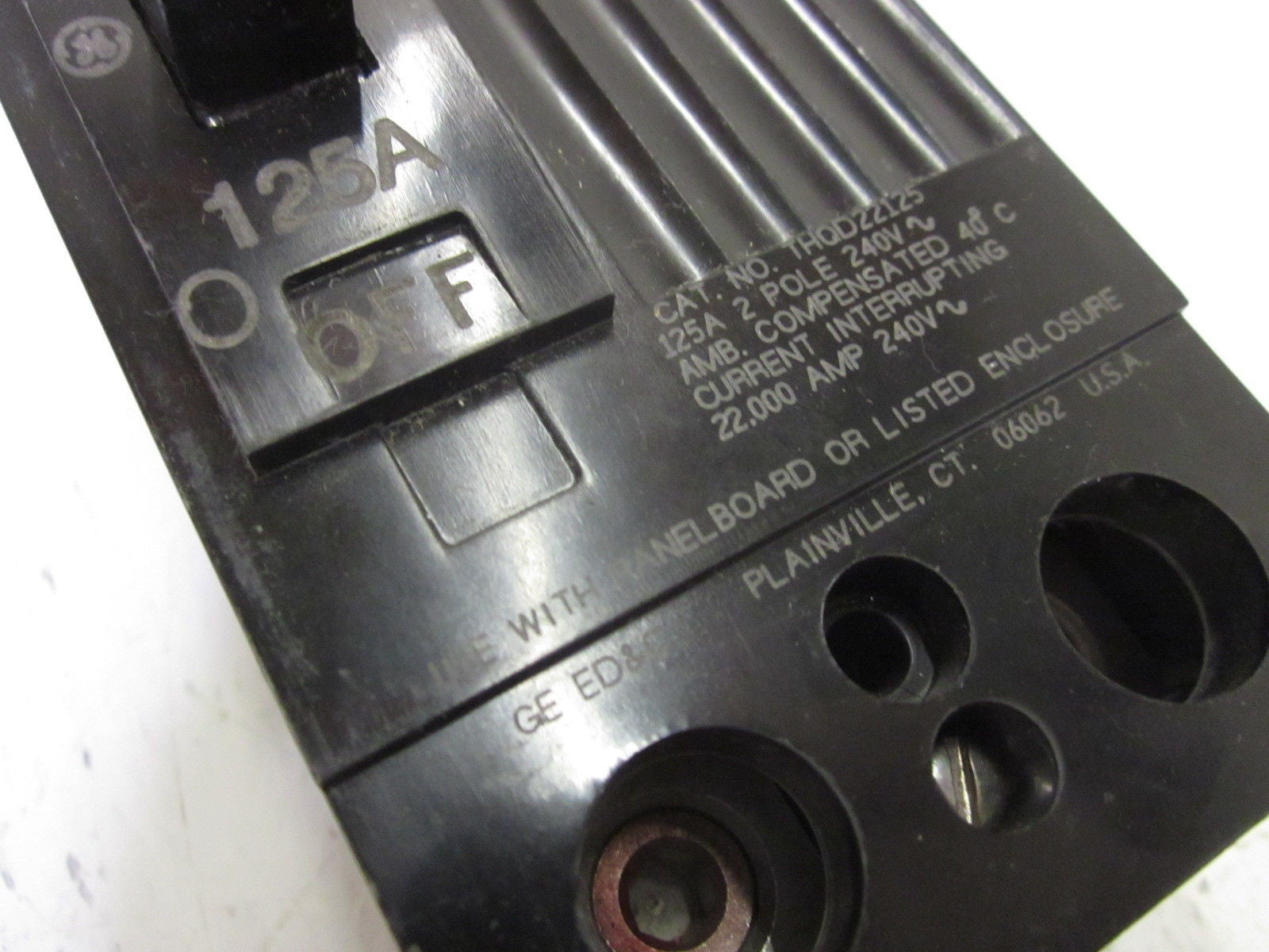 GENERAL ELECTRIC THQD22125 125AMPS 240V *USED*