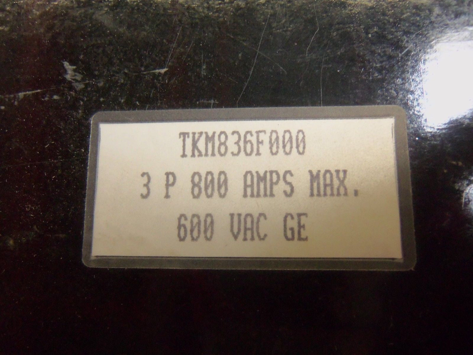 GENERAL ELECTRIC TKM836F000 CIRCUIT BREAKER *USED*