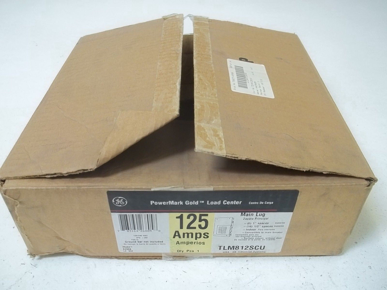 GENERAL ELECTRIC TLM812SCU MAIN PLUS 125AMPS  *NEW IN BOX*