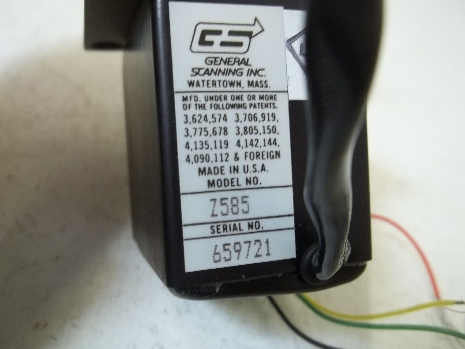 GENERAL SCANNING INC. Z585 *NEW NO BOX*