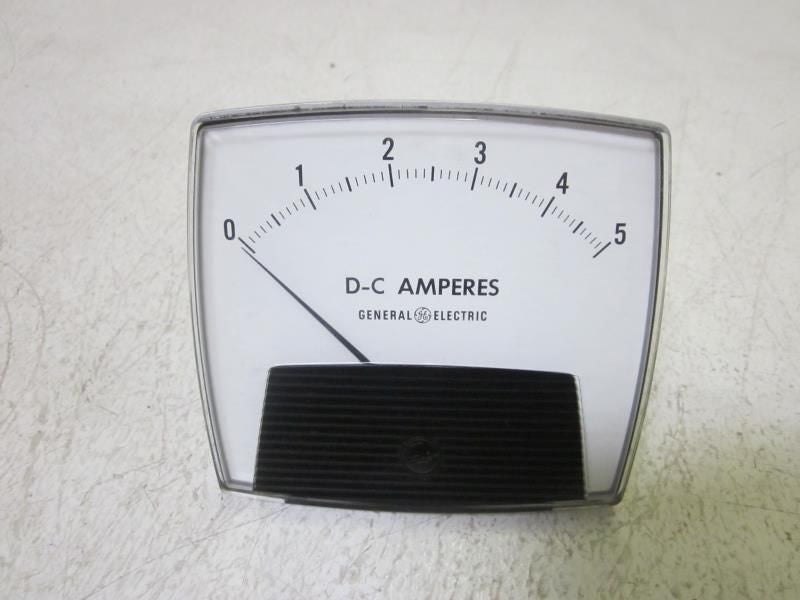 GENREAL ELECTRIC 50-171111LSLS1 0-5 D-C AMPERES PANEL METER *NEW IN BOX*