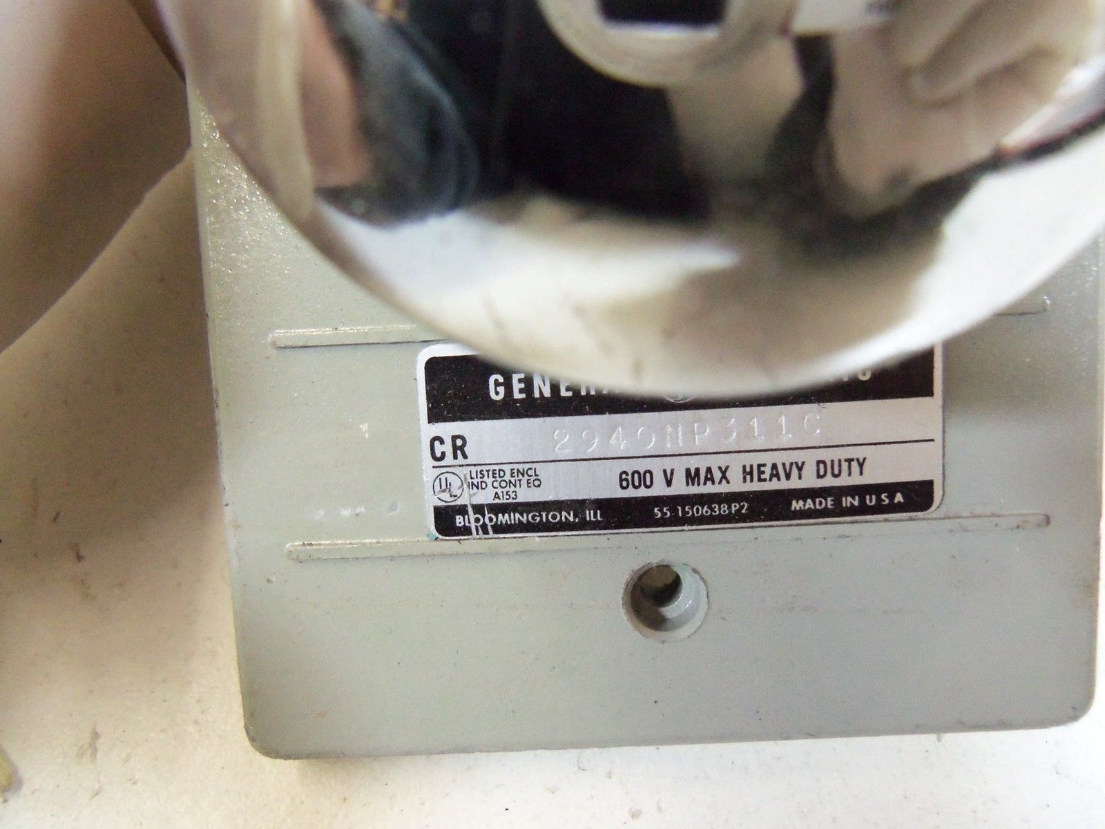 GE PUSH BUTTON CR2940NP311C *USED*