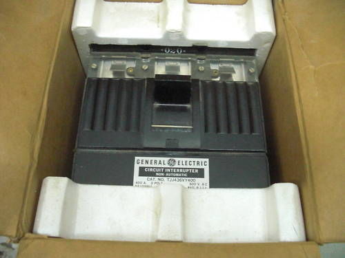 GE TJJ436VY400 3 POLE 400 AMPS CIRCUIT BREAKER *NEW*