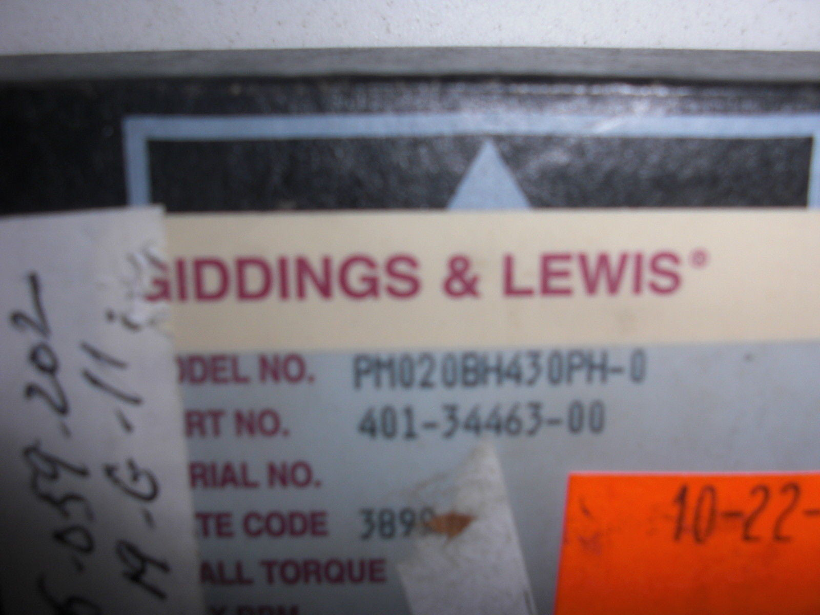 GIDDING & LEWIS PM020BH430PH-O *NEW IN THE BOX*