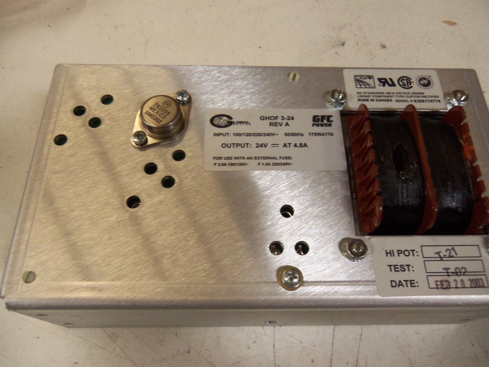 GLOBAL SERIES GHOF 3-24 *NEW NO BOX*